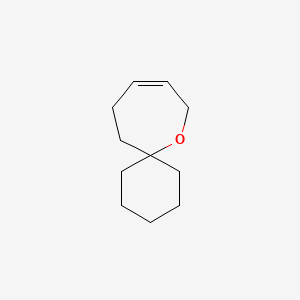 molecular formula C11H18O B13212429 7-Oxaspiro[5.6]dodec-9-ene 