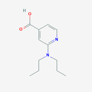 molecular formula C12H18N2O2 B1321248 2-(二丙氨基)异烟酸 CAS No. 597564-11-9
