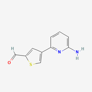 4-(6-Aminopyridin-2-YL)thiophene-2-carbaldehyde