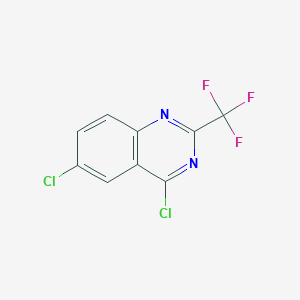 molecular formula C9H3Cl2F3N2 B1321251 4,6-二氯-2-(三氟甲基)喹唑啉 CAS No. 746671-32-9