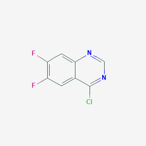 molecular formula C8H3ClF2N2 B1321252 4-氯-6,7-二氟喹唑啉 CAS No. 625080-60-6