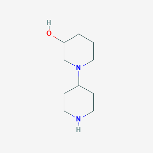 molecular formula C10H20N2O B1321253 1,4'-Bipiperidin-3-OL CAS No. 864356-11-6