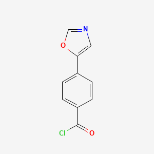 molecular formula C10H6ClNO2 B1321254 4-(1,3-Oxazol-5-yl)benzoyl chloride CAS No. 679807-12-6