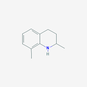 molecular formula C11H15N B13212549 2,8-Dimethyl-1,2,3,4-tetrahydroquinoline 