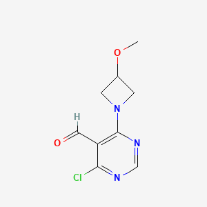 4-Chloro-6-(3-methoxyazetidin-1-yl)pyrimidine-5-carbaldehyde