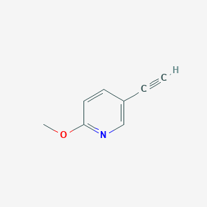 molecular formula C8H7NO B1321258 5-Ethynyl-2-methoxypyridine CAS No. 663955-59-7