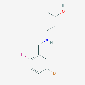 4-{[(5-Bromo-2-fluorophenyl)methyl]amino}butan-2-ol