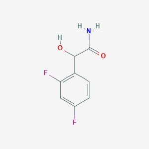 molecular formula C8H7F2NO2 B1321260 2-(2,4-Difluorophenyl)-2-hydroxyacetamide 