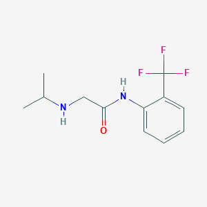 2-[(propan-2-yl)amino]-N-[2-(trifluoromethyl)phenyl]acetamide