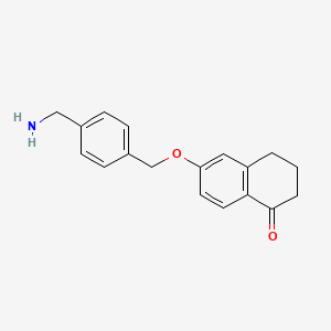 6-{[4-(Aminomethyl)phenyl]methoxy}-1,2,3,4-tetrahydronaphthalen-1-one