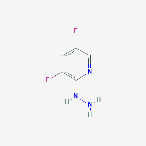 molecular formula C5H5F2N3 B1321267 3,5-二氟-2-肼基吡啶 CAS No. 851179-06-1