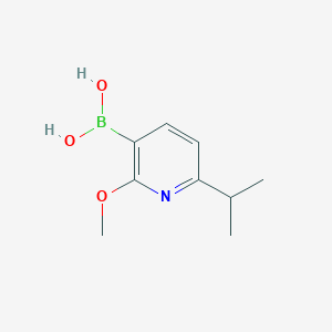 molecular formula C9H14BNO3 B1321268 (6-异丙基-2-甲氧基吡啶-3-基)硼酸 CAS No. 477598-24-6