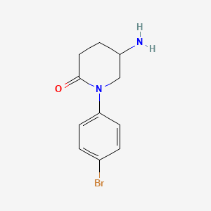 5-Amino-1-(4-bromophenyl)piperidin-2-one