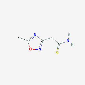 2-(5-Methyl-1,2,4-oxadiazol-3-yl)ethanethioamide