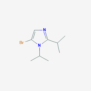 molecular formula C9H15BrN2 B13212720 5-Bromo-1,2-bis(propan-2-yl)-1H-imidazole 