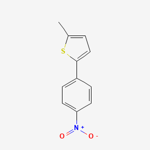 molecular formula C11H9NO2S B13212732 2-Methyl-5-(4-nitrophenyl)thiophene 