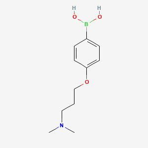 molecular formula C11H18BNO3 B1321274 4-(3-(Dimethylamino)propoxy)phenylboronic acid CAS No. 627899-88-1