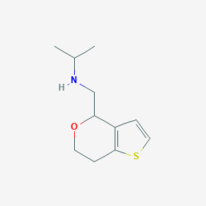 (Propan-2-YL)((4H,6H,7H-thieno[3,2-C]pyran-4-ylmethyl))amine