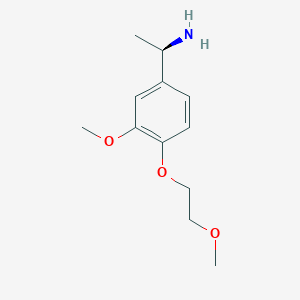 (1R)-1-[3-methoxy-4-(2-methoxyethoxy)phenyl]ethan-1-amine