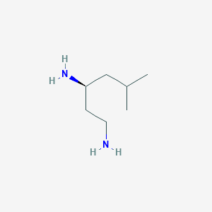 molecular formula C7H18N2 B13212774 (3S)-5-Methylhexane-1,3-diamine 