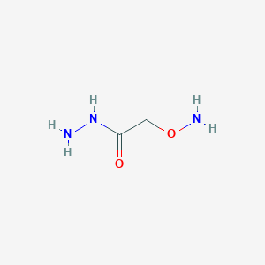 molecular formula C2H7N3O2 B13212775 2-(Aminooxy)acetohydrazide 