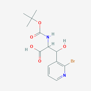 3-(2-Bromopyridin-3-yl)-2-{[(tert-butoxy)carbonyl]amino}-3-hydroxypropanoic acid