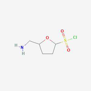 5-(Aminomethyl)oxolane-2-sulfonylchloride