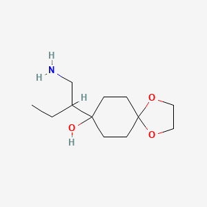 8-(1-Aminobutan-2-YL)-1,4-dioxaspiro[4.5]decan-8-OL