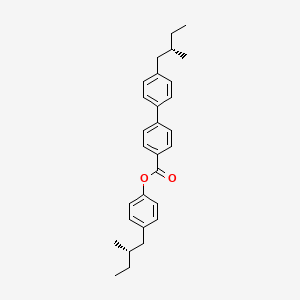 molecular formula C29H34O2 B1321282 [4-[(2S)-2-methylbutyl]phenyl] 4-[4-[(2S)-2-methylbutyl]phenyl]benzoate CAS No. 69777-74-8