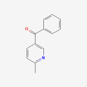 molecular formula C13H11NO B1321285 5-苯甲酰-2-甲基吡啶 CAS No. 882029-21-2