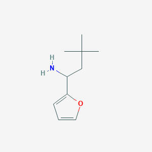 1-(Furan-2-yl)-3,3-dimethylbutan-1-amine