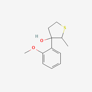 3-(2-Methoxyphenyl)-2-methylthiolan-3-ol