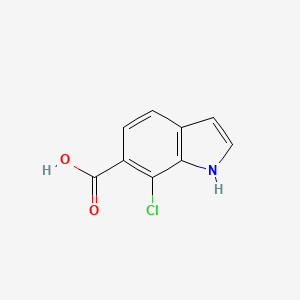molecular formula C9H6ClNO2 B1321289 7-氯-1H-吲哚-6-羧酸 CAS No. 1055320-72-3