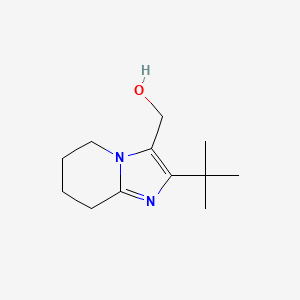 molecular formula C12H20N2O B13212893 {2-tert-butyl-5H,6H,7H,8H-imidazo[1,2-a]pyridin-3-yl}methanol 