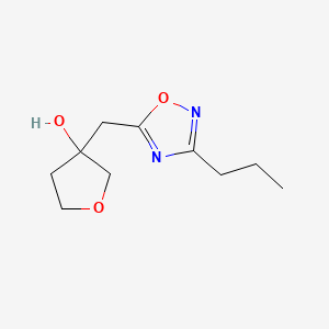 3-[(3-Propyl-1,2,4-oxadiazol-5-yl)methyl]oxolan-3-ol