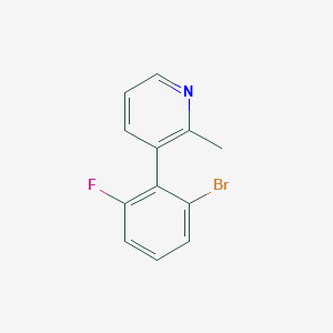 3-(2-Bromo-6-fluorophenyl)-2-methylpyridine