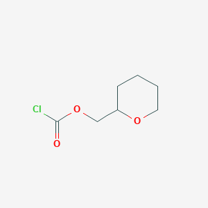 molecular formula C7H11ClO3 B13212928 Oxan-2-ylmethyl chloroformate 