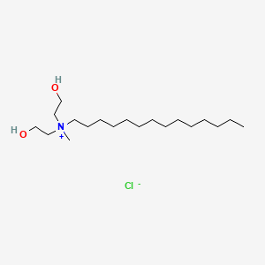 molecular formula C19H42ClNO2 B1321294 双-(2-羟乙基)甲基-十四烷基氯化铵 CAS No. 60687-90-3