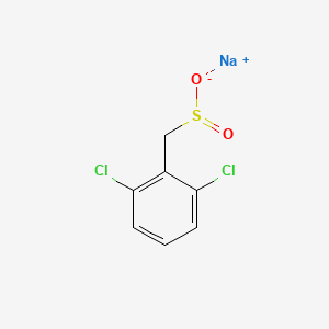 molecular formula C7H5Cl2NaO2S B13212958 Sodium (2,6-dichlorophenyl)methanesulfinate 