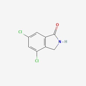 molecular formula C8H5Cl2NO B1321298 4,6-二氯异吲哚啉-1-酮 CAS No. 74572-30-8
