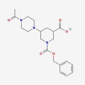 5-(4-Acetylpiperazin-1-yl)-1-[(benzyloxy)carbonyl]piperidine-3-carboxylic acid