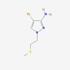 4-Bromo-1-[2-(methylsulfanyl)ethyl]-1H-pyrazol-3-amine