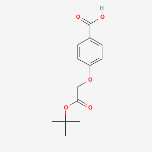 molecular formula C13H16O5 B1321301 4-[2-(叔丁氧基)-2-氧代乙氧基]苯甲酸 CAS No. 161948-80-7