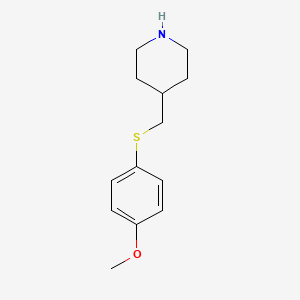 4-([(4-Methoxyphenyl)sulfanyl]methyl)piperidine