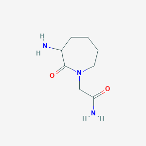 2-(3-Amino-2-oxoazepan-1-yl)acetamide