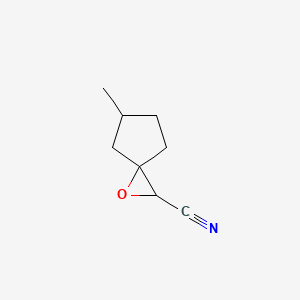 5-Methyl-1-oxaspiro[2.4]heptane-2-carbonitrile