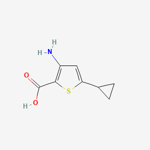 3-Amino-5-cyclopropylthiophene-2-carboxylic acid