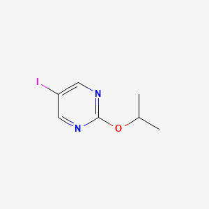 molecular formula C7H9IN2O B13213107 5-Iodo-2-(propan-2-yloxy)pyrimidine 