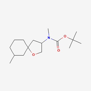 tert-Butyl N-methyl-N-{7-methyl-1-oxaspiro[4.5]decan-3-yl}carbamate