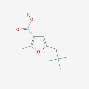 5-(2,2-Dimethylpropyl)-2-methylfuran-3-carboxylic acid